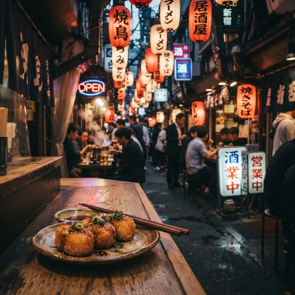Tokyo street-food energy